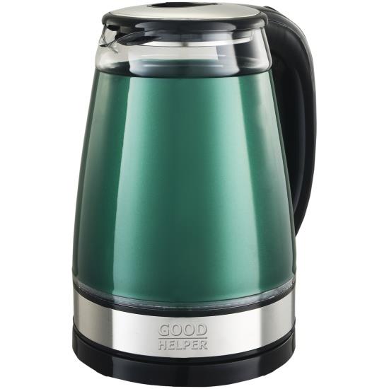 Изображение Электрический чайник Goodhelper KPG-1811 green (1800 Вт/1,8 л /стекло/зеленый)
