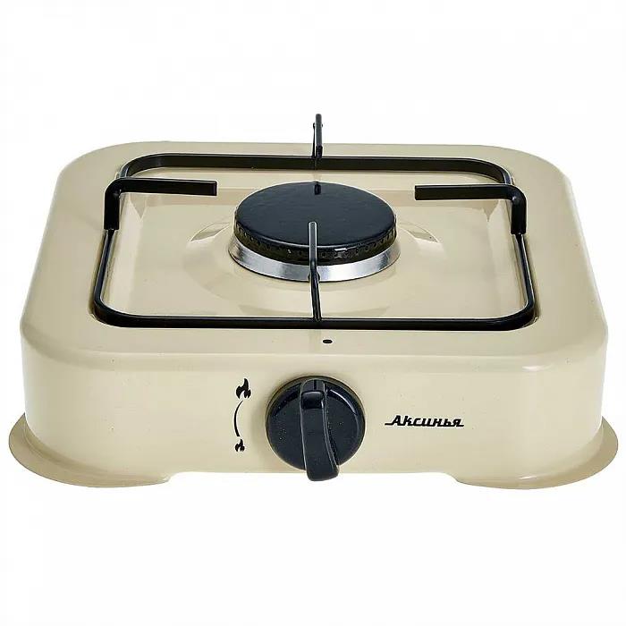 Изображение Плита настольная Аксинья КС-105 (газовая, металл, бежевый)