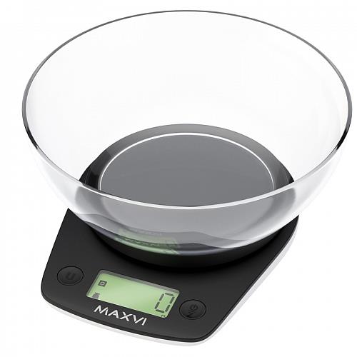 Изображение Весы кухонные MAXVI KS102P black (черный)