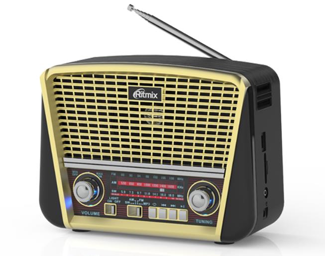 Изображение Радиоприемник Ritmix RPR-050 GOLD золотистый, черный