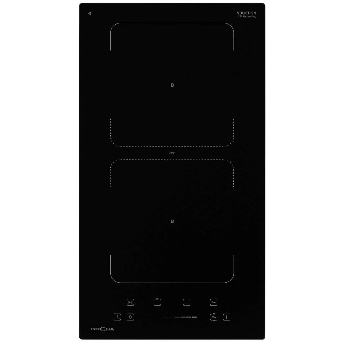 Изображение Варочная панель Krona ERDE 30 BL 2BFTS (черный)