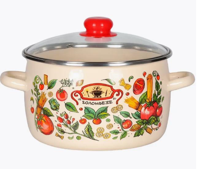 Изображение Кастрюля Appetite 1RC221S Болоньезе эмал сфер (5,5 л )