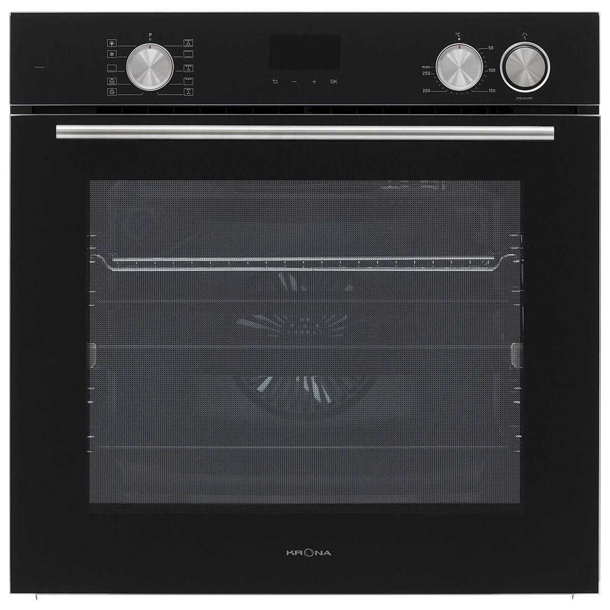 Изображение Духовой шкаф Krona NEBULA steam 60 BL (73 л , чёрный)