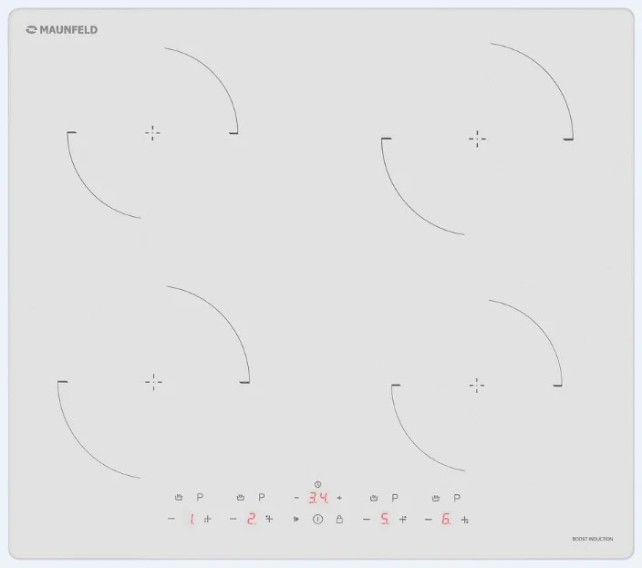 Изображение Варочная панель MAUNFELD CVI604EXWH (белый)