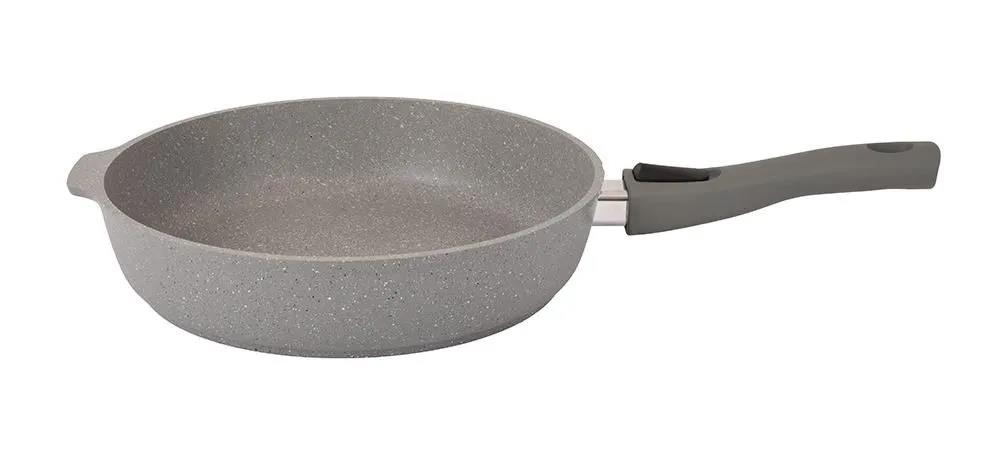 Изображение Универсальная сковорода Kukmara Смс283а а/пр литая Светлый мрамор (28 см Съемные ручки)