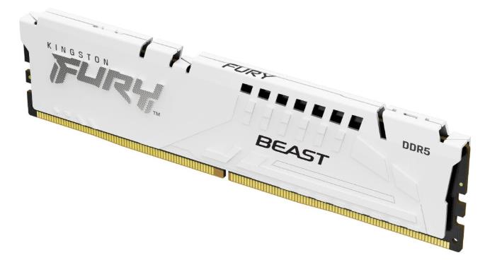 Изображение Оперативная память 16 GB DDR5 Kingston Fury Beast White (41600 Мб/с, 5200 МГц, CL40)