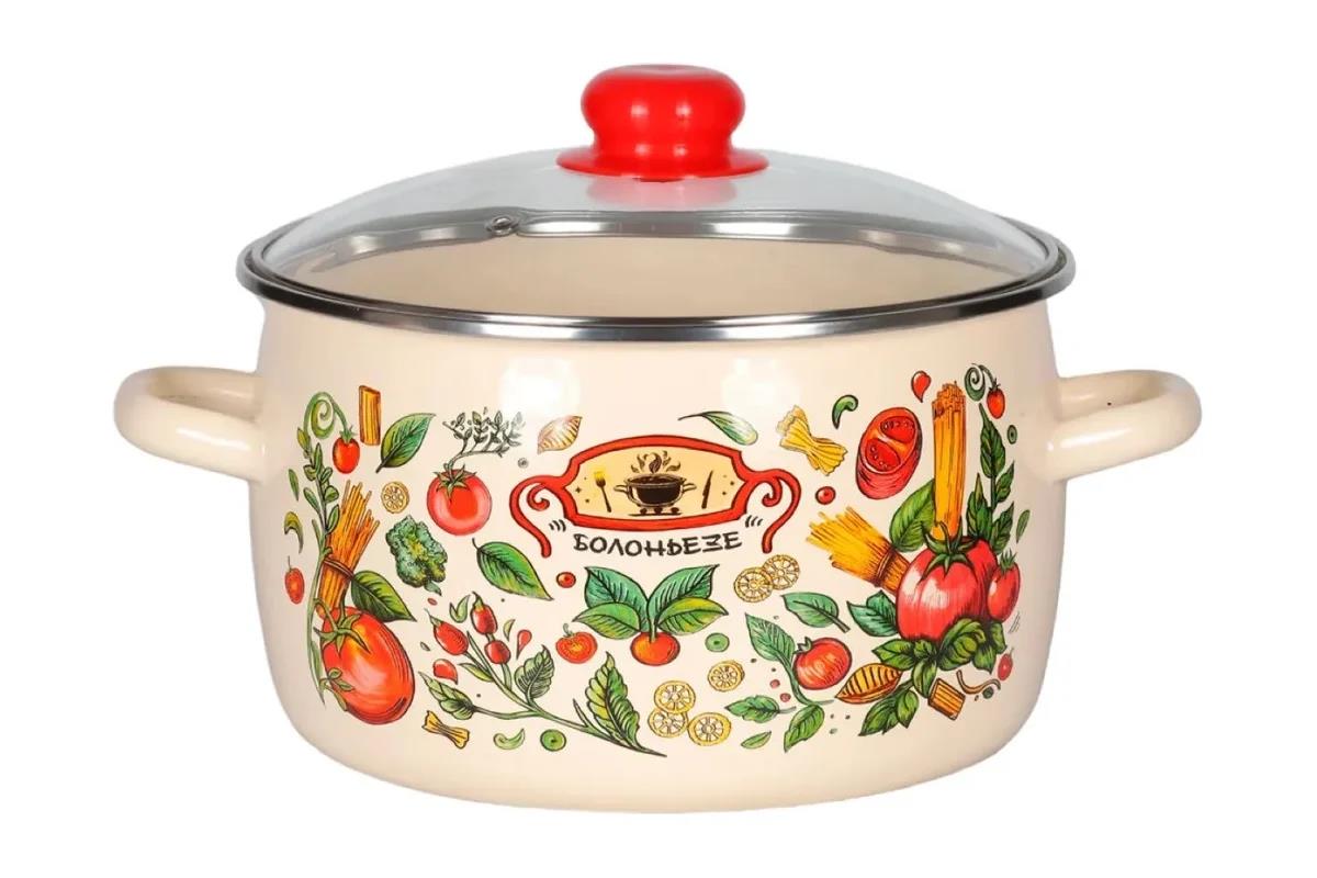 Изображение Кастрюля Appetite 1RC181S Болоньезе эмал сфер (3 л )