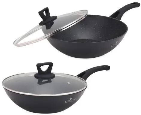 Изображение Сковорода-вок EDENBERG EB-14101 черный мрамор (28 см )