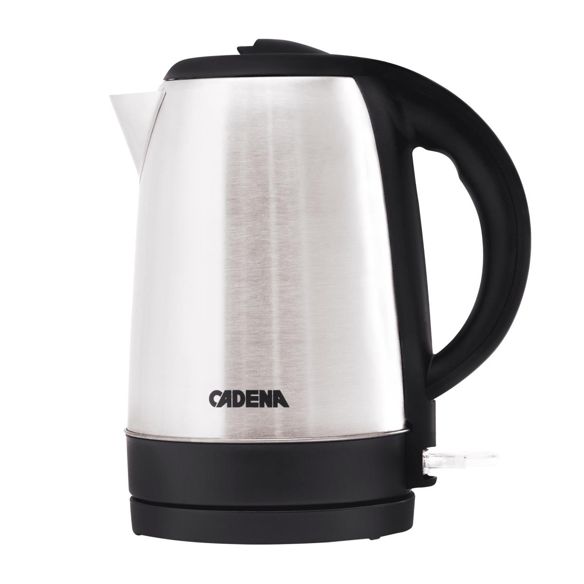 Изображение Электрический чайник Cadena KC330M (2200 Вт/1,7 л /пластик, нержавеющая сталь/черный, серебристый)