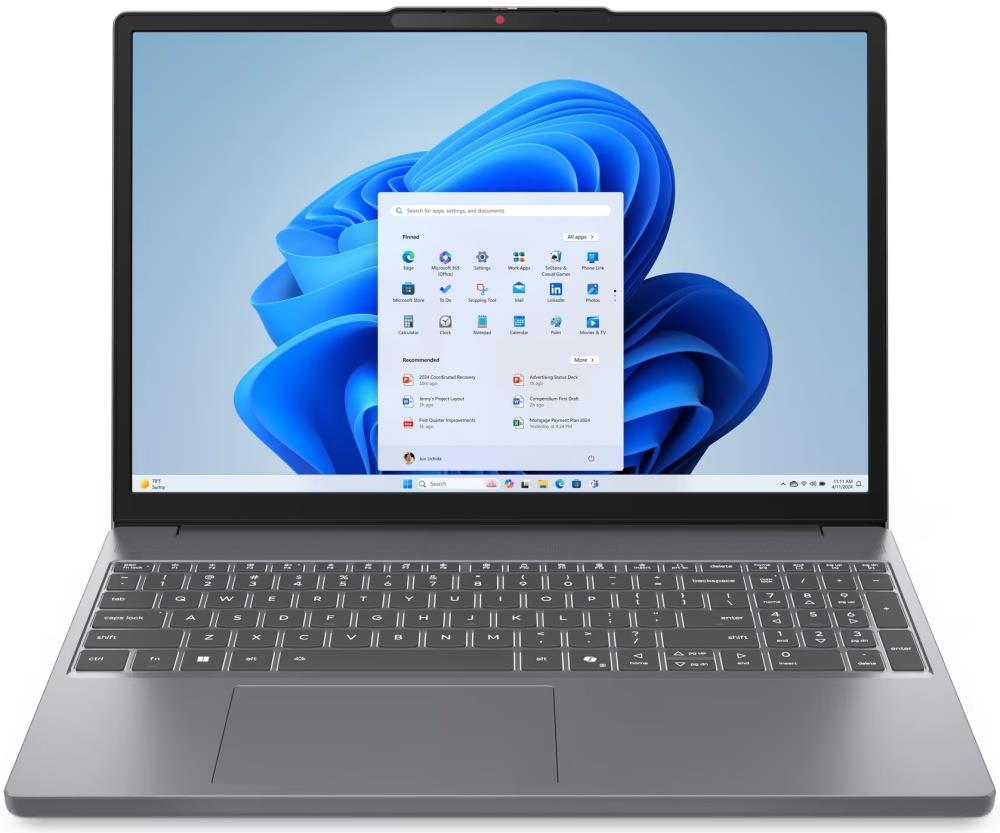 Изображение Ноутбук Lenovo IdeaPad Slim 3 15IRH10 (Intel 13420H 2100 МГц/ SSD 512 ГБ  /RAM 16 ГБ/ 15.3" 1920x1200/VGA встроенная/ Без ОС) (83K1002VRK)