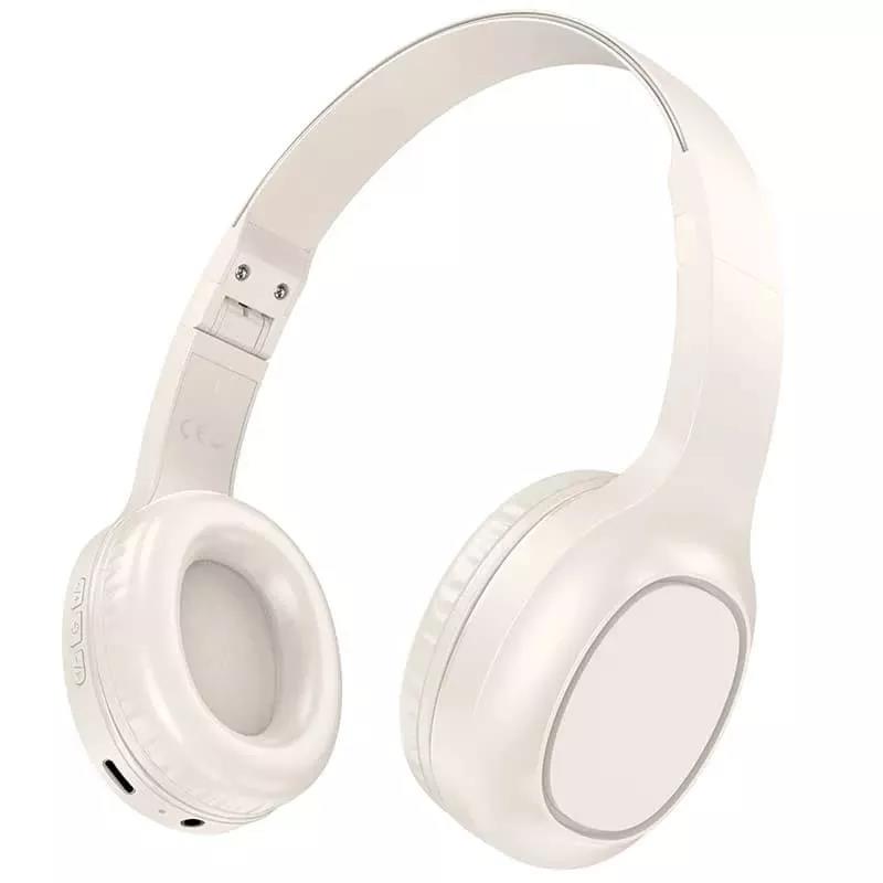 Изображение Bluetooth-гарнитура/наушники Hoco W46 Milky White (молочный)
