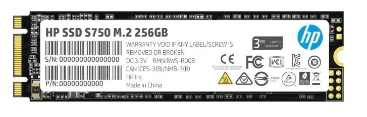 Изображение SSD диск HP S750 256 Гб 2280 (16L55AA)