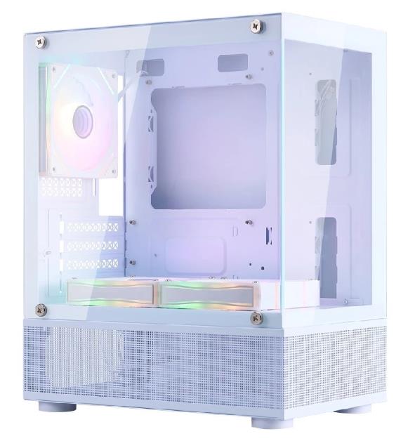 Изображение Корпус 1STPLAYER MIKU Mi2-A ARGB White (mATX, Mini-ITX, белый, без БП)/(Mi2-A-WH-2FC7R-W-1FC7-W)