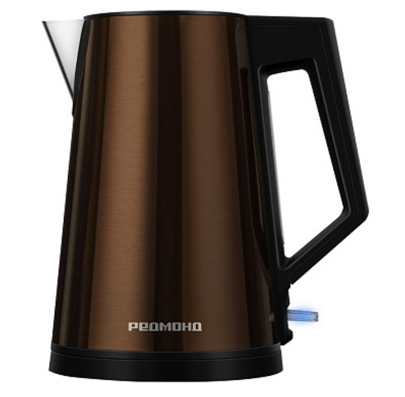 Изображение Электрический чайник REDMOND KM244 (2200 Вт/1,7 л /пластик, нержавеющая сталь/коричневый)