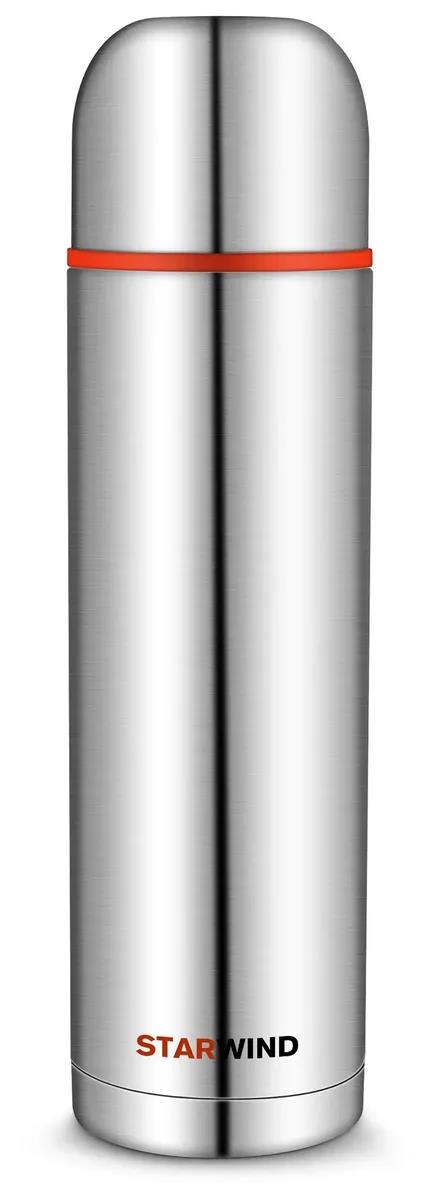 Изображение Термос STARWIND 20-1200 серебристый/красный 1,2 л