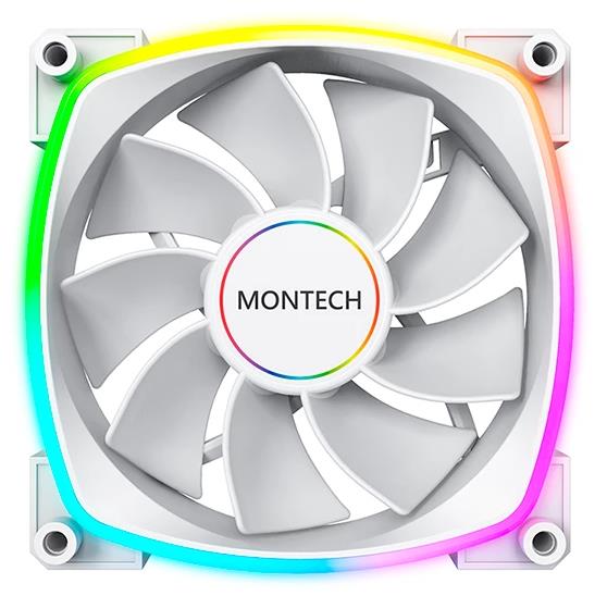 Изображение Вентилятор Montech RX140 PWM WHITE (1600 об/мин , 120x120x25 мм,4-pin PWM)