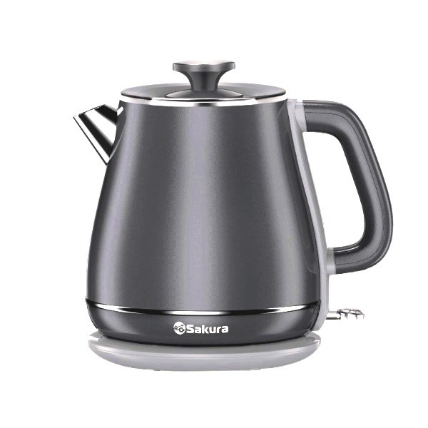 Изображение Электрический чайник Sakura SA-2186G (1800 Вт/1,8 л /пластик, нержавеющая сталь/серый)