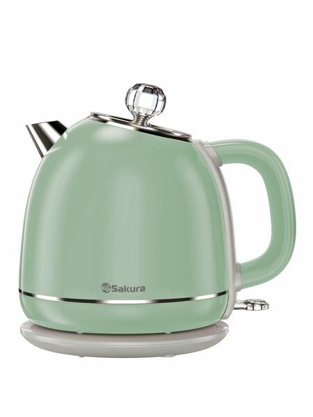 Изображение Электрический чайник Sakura SA-2187GR (1800 Вт/1,7 л /пластик, нержавеющая сталь/зеленый)