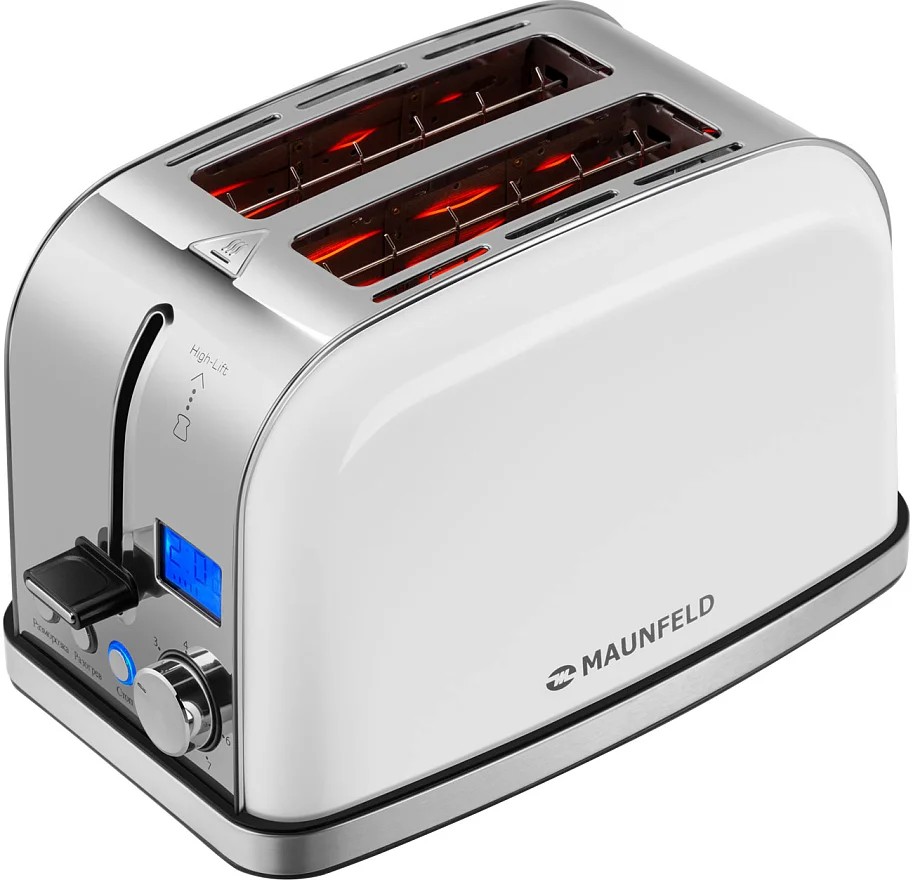 Изображение Тостер MAUNFELD MF-821WH (950 Вт  белый)