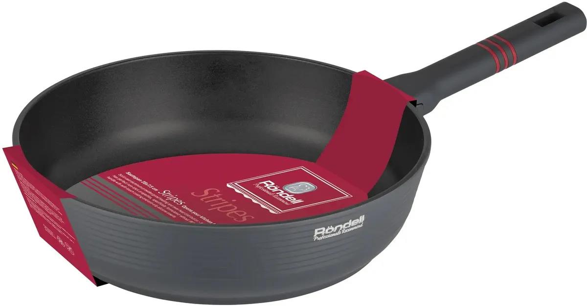 Изображение Сотейник Rondell Stripes RDA-1617 (без крышки) серый ()