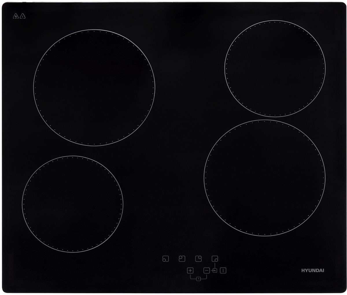 Изображение Варочная панель Hyundai HHE 6410 BG (черный)