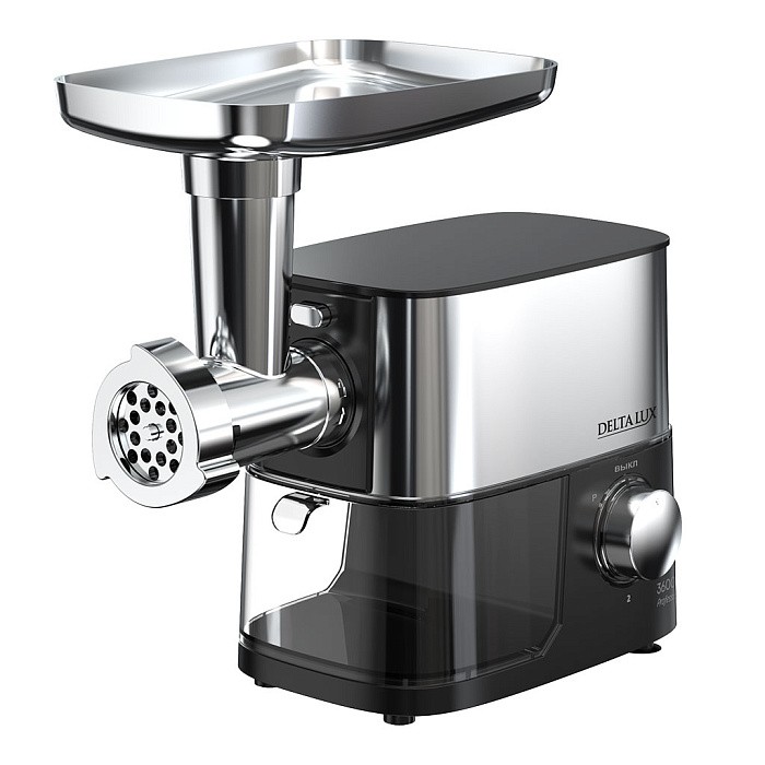 Изображение Мясорубка DELTA LUX DE-602M (3600 Вт /2,5 кг/мин/черный)