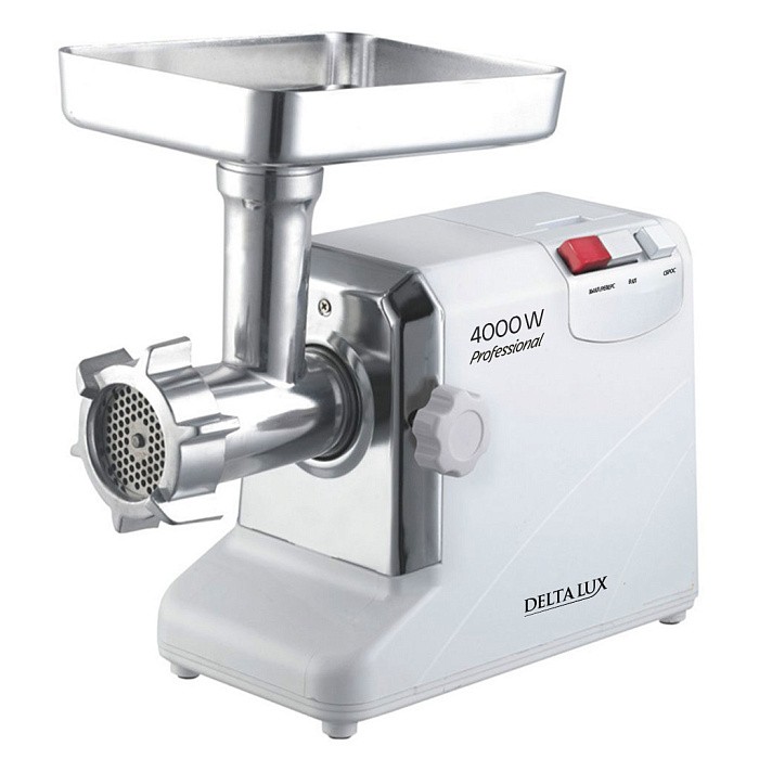 Изображение Мясорубка DELTA LUX DE-604M (4000 Вт /2,5 кг/мин/белый)