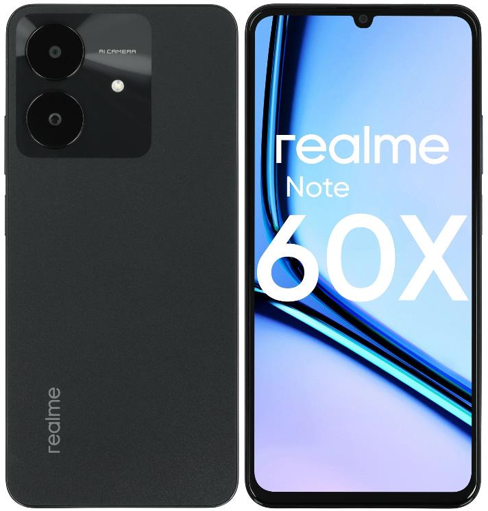 Изображение Смартфон Realme Note 60x (128 Гб/4 Гб) черный