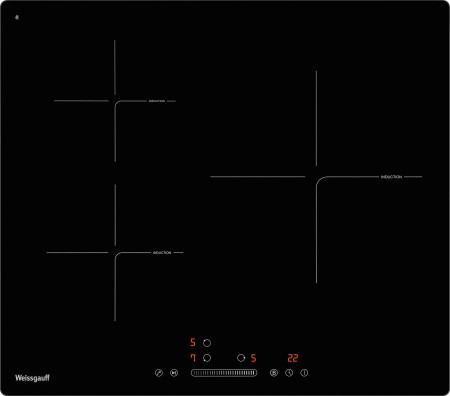 Изображение Варочная панель Weissgauff HI 630 BSG (черный)