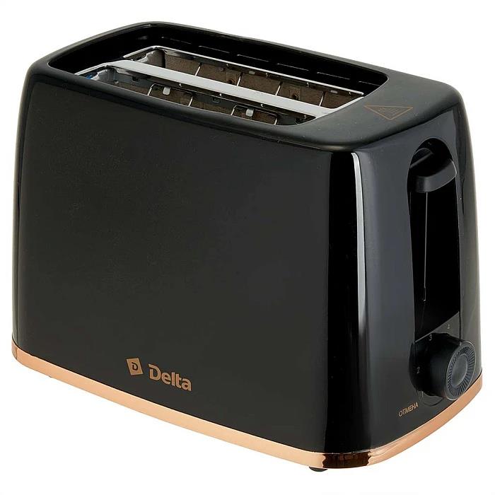 Изображение Тостер DELTA DL-6901 (650 Вт  черный)