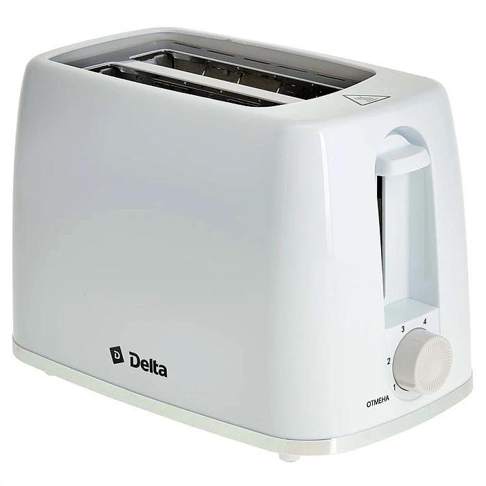 Изображение Тостер DELTA DL-6901 (650 Вт  белый)
