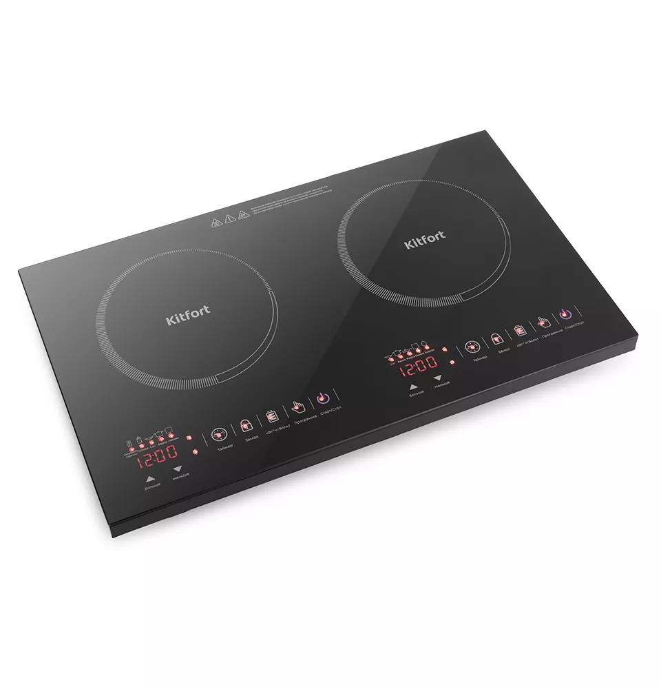Изображение Плита настольная Kitfort КТ-105 (электрическая, стеклокерамика, черный)