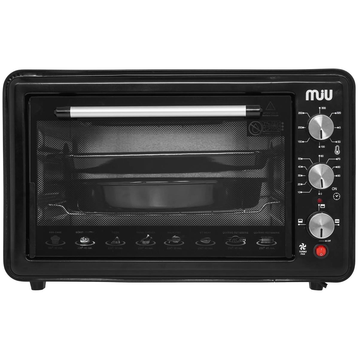 Изображение Электропечь MIU MO-40002KB (40 л /2000 Вт /черный)