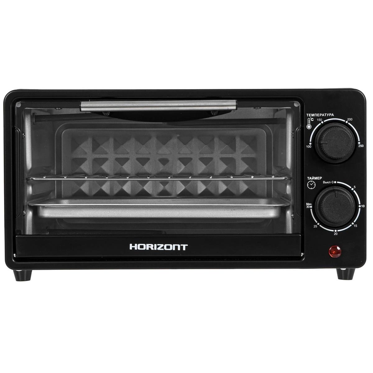 Изображение Электропечь Horizont MO-0904B (9 л /800 Вт /черный)