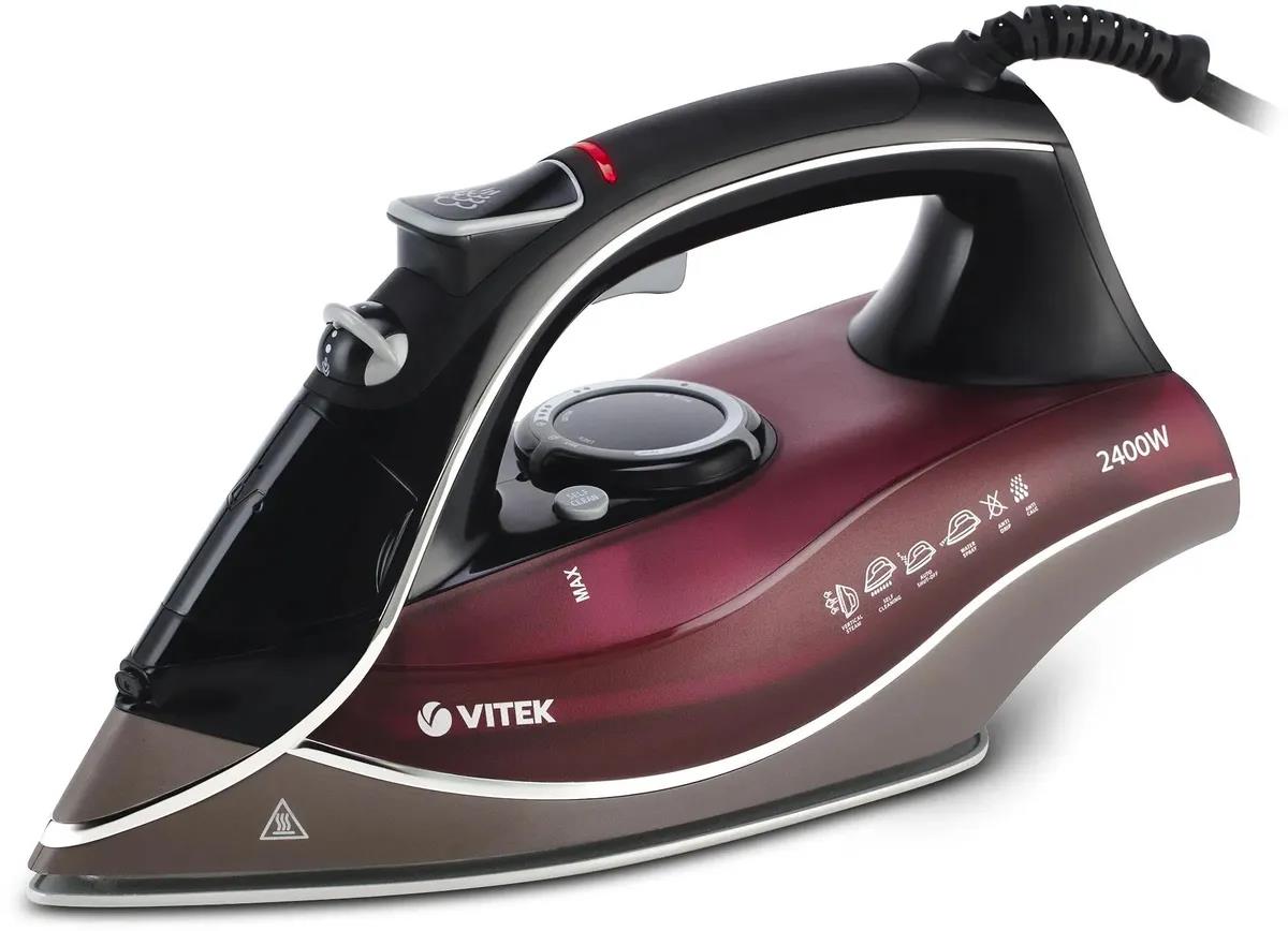 Изображение Утюг VITEK VT-1240 (2400 Вт/бордовый)