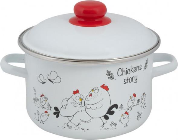 Изображение Кастрюля FOOD ATELIER 1RD181М Chickens’stories эмал цил (3 л )