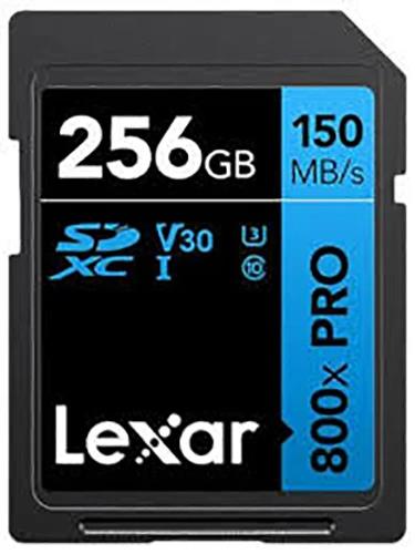 Изображение Карта памяти Lexar SDXC Professional 800x PRO Class 10 256 Гб  LSD0800P256G-BNNNG
