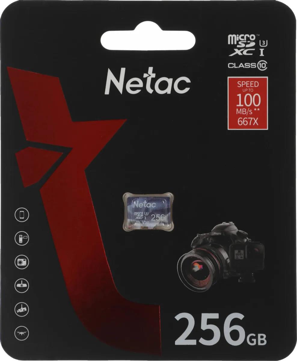 Изображение Карта памяти NETAC MicroSDXC P500 Ultra Class 10 256 Гб  NT02P500ULT-256G-S