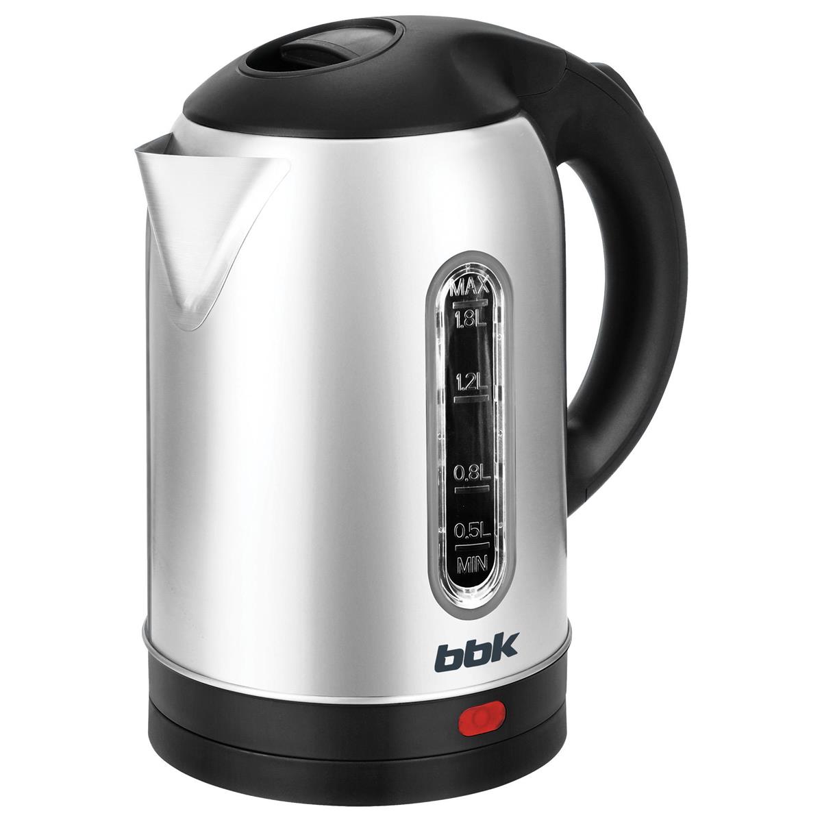 Изображение Электрический чайник BBK EK1815S (2000 Вт/1,8 л /нержавеющая сталь/черный, нержавеющая сталь)