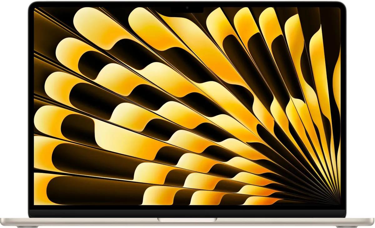 Изображение Ноутбук Apple MacBook Air A3241 2025 (Apple M4 4000 МГц/ SSD 512 ГБ  /RAM 16 ГБ/ 15.3" 2880x1864/VGA встроенная/ macOS) (MW1K3LL/A)