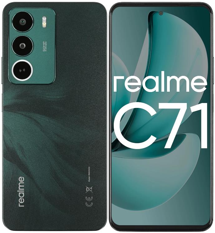 Изображение Смартфон Realme C71 (128 Гб/8 Гб) зеленый