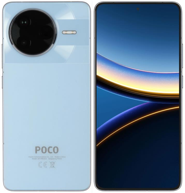 Изображение Смартфон Xiaomi POCO F7 Pro (256 Гб/12 Гб) голубой
