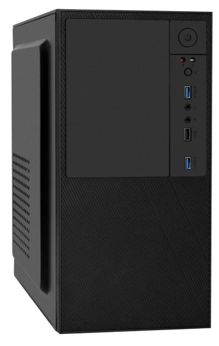 Изображение Корпус ExeGate BAA-308U2-UNS450 450W Black (mATX, Mini-ITX, черный, 450 Вт)/(EX299246RUS)