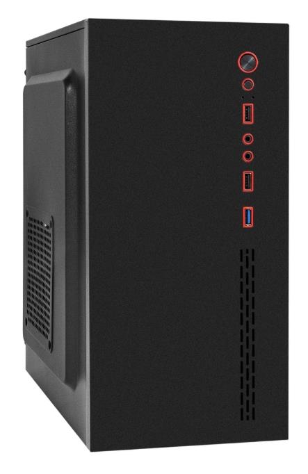 Изображение Корпус ExeGate BAA-403U 400W Black (mATX, Mini-ITX, черный, 400 Вт)/(EX298165RUS)