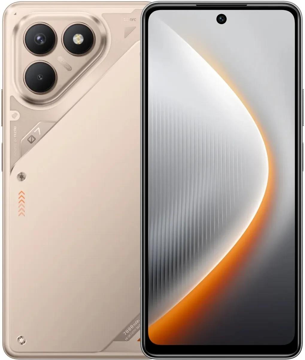 Изображение Смартфон TECNO Pova 7 Neo (256 Гб/8 Гб) золотистый, титан