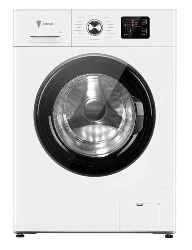 Изображение Стиральная машина Leonord LWM-100610, белый (фронтальная, 6 кг, 1200 об/мин )