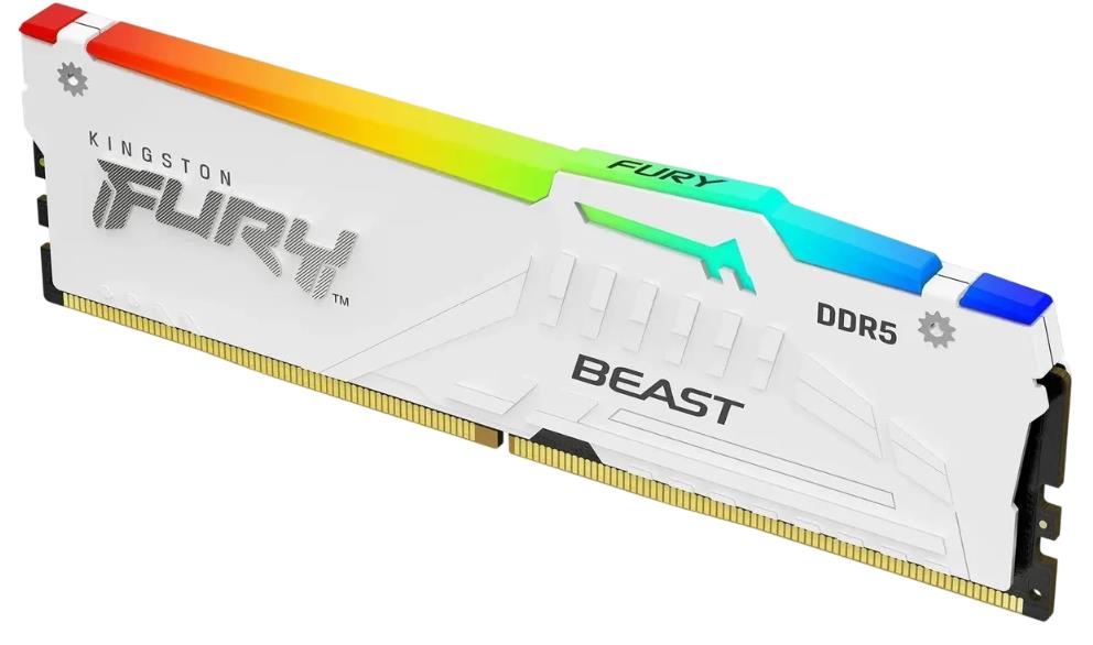 Изображение Оперативная память 1x32 GB DDR5 Kingston Fury Beast RGB (51200 Мб/с, 6400 МГц, CL32)