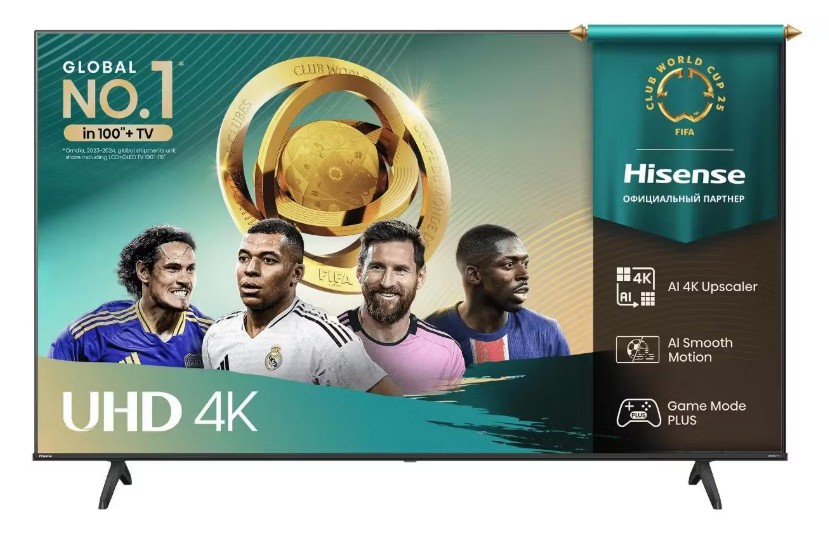 Изображение Телевизор Hisense 55A6Q 55" HDR, 4K Ultra HD Smart TV черный