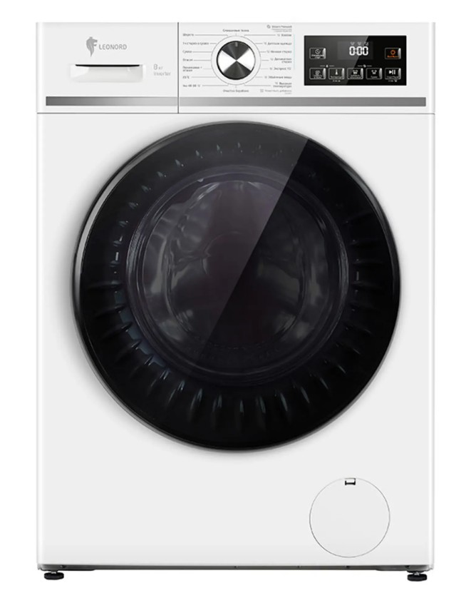 Изображение Стиральная машина Leonord LWM-103812D, белый (фронтальная, 8 кг, 1200 об/мин )