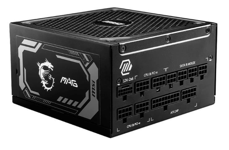 Изображение Блок питания MSI MAG A1250GL PCIE5 (306-7ZP9A11-CE0) (1250 Вт )